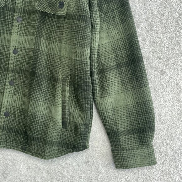 NEW Voyager Men's L Plaid Sherpa Lined Fleece Shirt Jacket - Picture 7 of 9